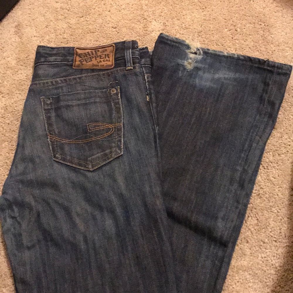 Chip & Pepper Distressed bootcut Jeans
